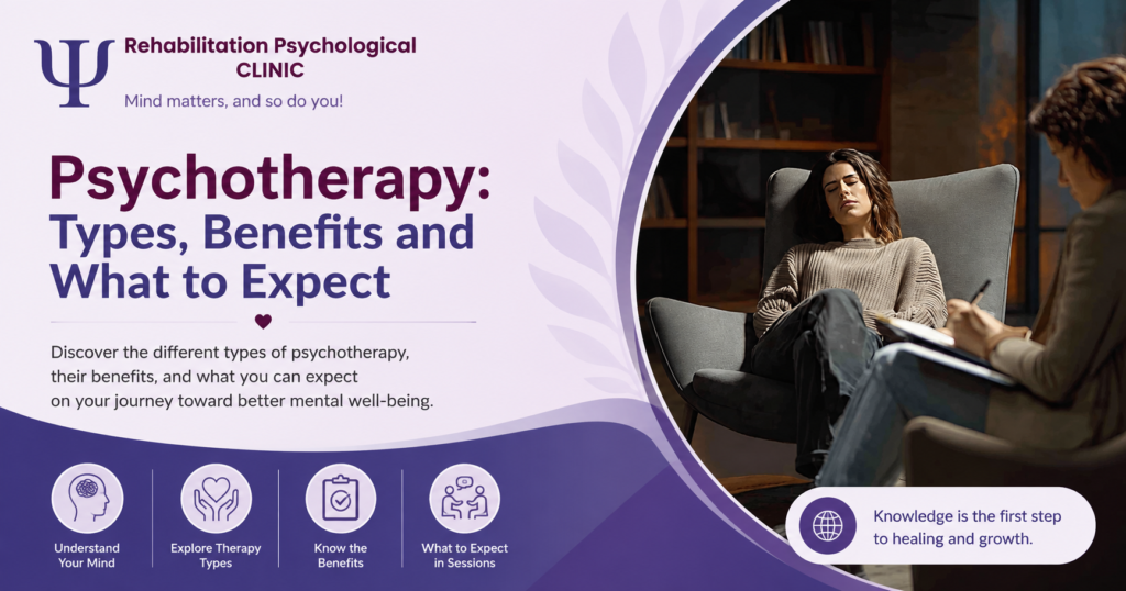 Clinical mental health counseling through psychotherapy sessions